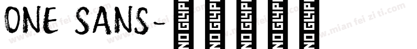 One Sans字体转换